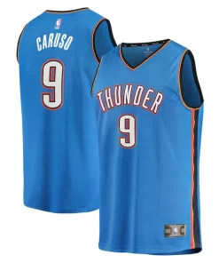 Alex Caruso Oklahoma Admirable City Thunder Youth Fast Break Replica Player Jersey Icon Edition Blue