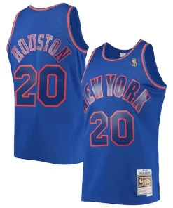 Allan Houston New York Knicks 1996/97 Throwback Dark Swingman Unique Jersey Blue