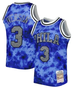 Allen Iverson Philadelphia 76ers 1996/97 Galaxy Authentique Swingman Jersey Royal