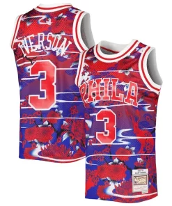 Allen Iverson Philadelphia 76ers 1996/97 Hardwood Classics Lunar New Éclatant Year Swingman Jersey Red