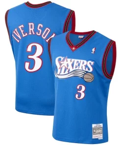 Allen Iverson Philadelphia 76ers 1999/2000 Hardwood Classics Swingman Jersey Prime Royal