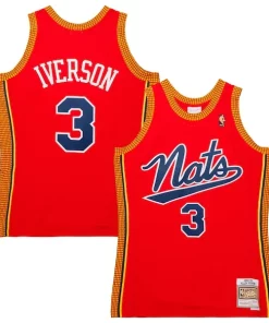 Allen Iverson Philadelphia 76ers 2004/05 Personalisable Hardwood Classics Swingman Jersey Red