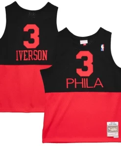 Allen Iverson Philadelphia 76ers Refiné 2003/04 Hardwood Classics Reload 2.0 Swingman Jersey Black
