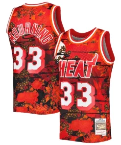 Alonzo Mourning Miami Heat 1996/97 Hardwood Confortable Classics Lunar New Year Swingman Jersey Red