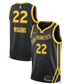 Andrew Wiggins Golden State Warriors Nike Unisex 2023/24 Swingman Jersey Notable Black City Edition