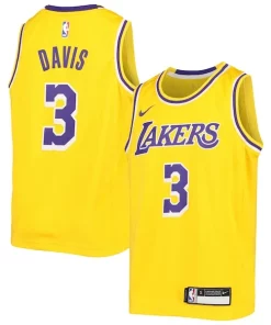 Anthony Davis Los Angeles Lakers Vibrant Nike Youth Swingman Jersey Icon Edition Gold