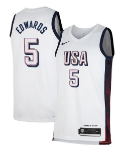 Anthony Edwards Unisex Nike Men's USA Basketball Classique 2024 Swingman Player Jersey White