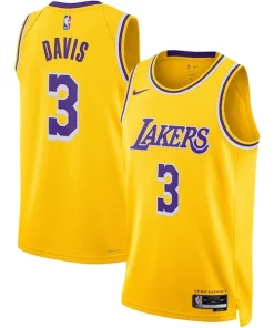 Anthony Incontournable Davis Los Angeles Lakers Nike Unisex Swingman Jersey Icon Edition Gold
