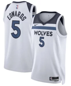 Anthony Stylish Edwards Minnesota Timberwolves Nike Unisex Swingman Jersey Association Edition White