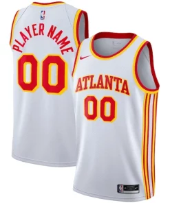 Atlanta Hawks Nike 2020/21 Swingman Custom Jersey Personalisable Association Edition White