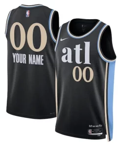 Atlanta Hawks Prime Nike Unisex 2023/24 Custom Swingman Jersey Black City Edition