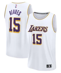 Austin Reaves Los Angeles Refiné Lakers Youth Fast Break Replica Player Jersey Association Edition White