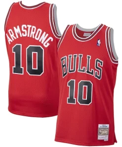 B. J. Armstrong Chicago Bulls 2001/02 Hardwood Classics Swingman Jersey Éclatant Red
