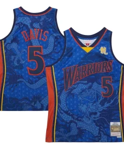 Baron Davis Golden State Warriors 2006/07 Hardwood Classics Asian Heritage 6.0 Swingman Throwback Charming Player Jersey Royal