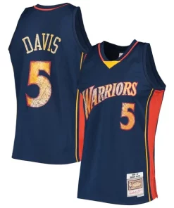 Baron Davis Golden State Warriors 2006/07 Hardwood Classics NBA 75th Unique Anniversary Diamond Swingman Jersey Royal