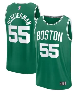 Baylor Scheierman Boston Celtics 2024 NBA Draft Fast Break Player Éclatant Jersey Icon Edition Kelly Green