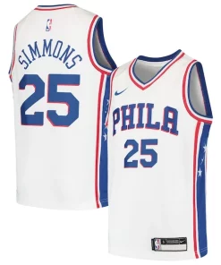 Ben Simmons Philadelphia 76ers Nike Youth Superbe Swingman Jersey White/Royal