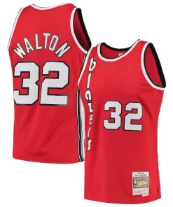 Bill Walton Portland Exceptionnel Trail Blazers 1976/77 Hardwood Classics Swingman Jersey Red