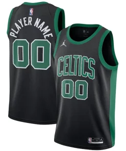 Boston Celtics Jordan Brand Swingman Custom Jersey Exceptionnel Statement Edition Black