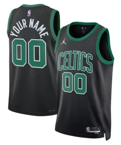 Boston Celtics Jordan Brand Unisex 2022/23 Swingman Custom Jersey Statement Edition Authentique Black