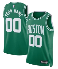 Boston Celtics Nike Unisex 2022/23 Swingman Haut de gamme Custom Jersey Kelly Green Icon Edition
