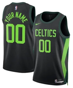 Boston Celtics Nike Unisex 2024/25 Custom Swingman Jersey City Authentique Edition Black