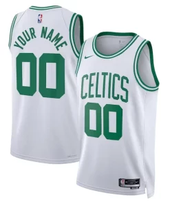 Boston Celtics Nike Unisex Swingman Authentique Custom Jersey White Association Edition