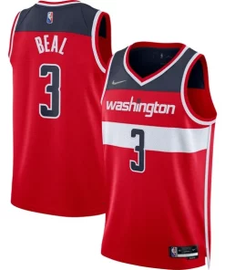 Bradley Beal Washington Wizards Nike 2021/22 Diamond Swingman Magnifique Jersey Icon Edition Red