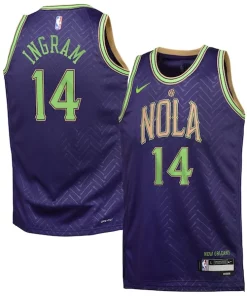 Brandon Ingram New Orleans Pelicans Nike Exquisite Youth 2024/25 Swingman Player Jersey City Edition Purple