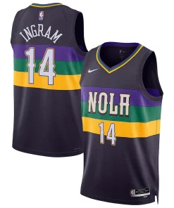 Brandon Ingram New Orleans Pelicans Nike Unisex 2022/23 Swingman Jersey City Edition Sophistiqué Purple