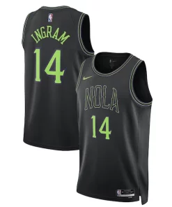 Brandon Ingram New Orleans Pelicans Nike Unisex 2023/24 Swingman Haut de gamme Jersey Black City Edition