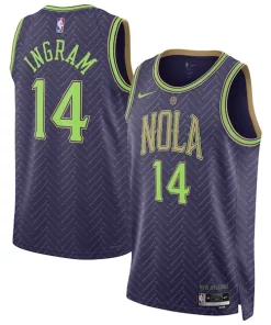 Brandon Ingram New Orleans Pelicans Nike Unisex 2024/25 Swingman Tendance Player Jersey City Edition Purple
