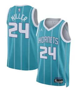 Brandon Miller Charlotte Hornets Nike Collectible Unisex NBA Draft Swingman Jersey Icon Edition Teal