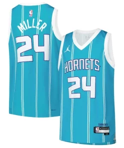 Brandon Miller Unique Charlotte Hornets Nike Youth Swingman Jersey Icon Edition Teal