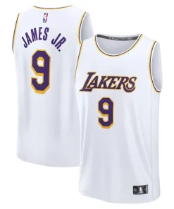 Bronny James Los Éclatant Angeles Lakers Fast Break Replica Player Jersey Association Edition White