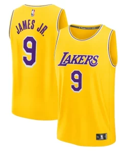 Bronny James Los Angeles Lakers 2024 NBA Draft Fast Break Player Exclusif Jersey Icon Edition Gold