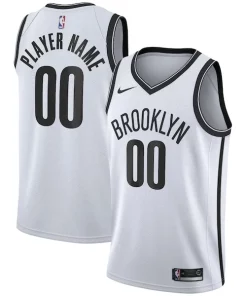 Brooklyn Nets Nike 2020/21 Swingman Custom Jersey Association Edition White Gracieux