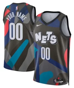 Brooklyn Nets Nike Unisex 2023/24 Custom Swingman Jersey Black City Edition Exquisite