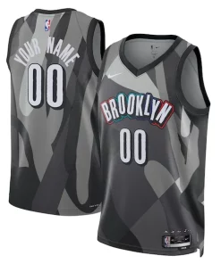 Brooklyn Nets Nike Unisex 2024/25 Custom Swingman Jersey Éclatant City Edition Gray