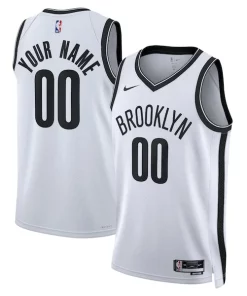Brooklyn Nets Nike Unisex Swingman Admirable Custom Jersey White Association Edition