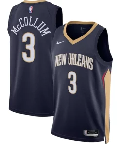 C.J. McCollum New Orleans Pelicans Nike Unisex Swingman Jersey Icon Edition Tendance Navy