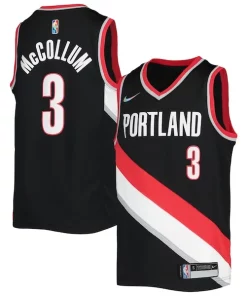 C.J. McCollum Portland Trail Blazers Nike Youth 2021/22 Diamond Swingman Prime Jersey Icon Edition Black