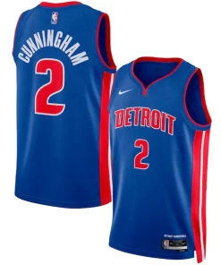 Cade Cunningham Detroit Pistons Gracieux Nike Unisex Swingman Jersey Icon Edition Blue/White