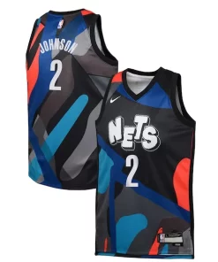 Cameron Johnson Brooklyn Nets Nike Youth Swingman Replica Haut de gamme Jersey City Edition Black