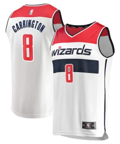 Carlton Carrington Washington Wizards Youth Fast Break Replica Player Jersey Association Edition White Incontournable