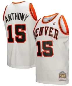 Carmelo Anthony Charming Denver Nuggets 2006/07 Swingman Jersey White