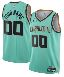 Charlotte Hornets Jordan Brand Unisex 2024/25 Custom Swingman Jersey City Edition Mint Unique