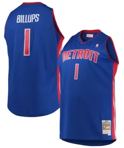 Chauncey Billups Detroit Pistons 2003/04 Big & Authentique Tall Hardwood Classics Swingman Jersey Blue