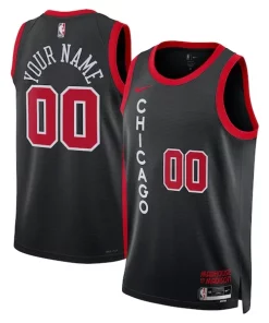 Chicago Bulls Collectible Nike Unisex 2023/24 Custom Swingman Jersey Black City Edition