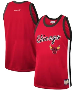 Chicago Bulls Hardwood Classics Team Heritage Fashion Jersey Red Dashing